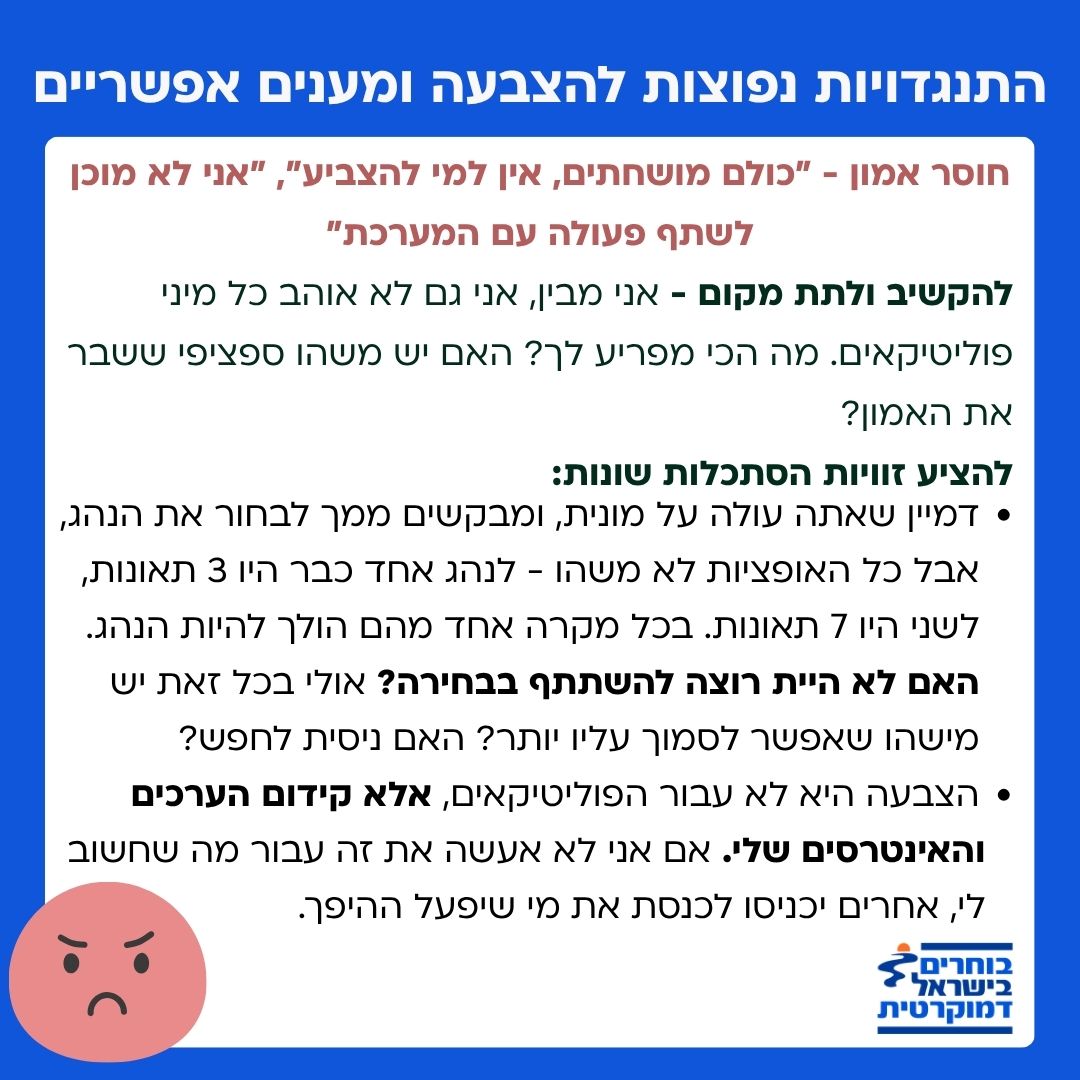 התמודדות עם חוסר אמון